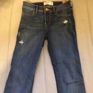 Abercrombie kids ripped jeans
